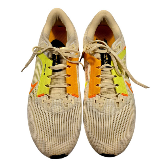 Nike Pegasus 40 Running Shoes Men’s Size 11 Marathon 5K Coconut Milk Volt Lime - Picture 3 of 11